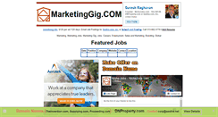 Desktop Screenshot of marketinggig.com
