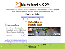 Tablet Screenshot of marketinggig.com